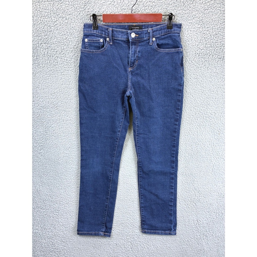Banana Republic Girlfriend Jeans Womens 28 6 Blue Denim Slim Straight Pant